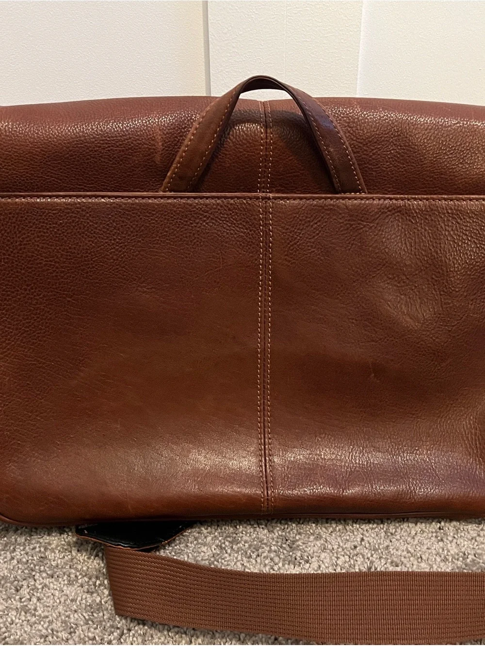 Wilsons Leather Executive Collection Brown Messenger Bag